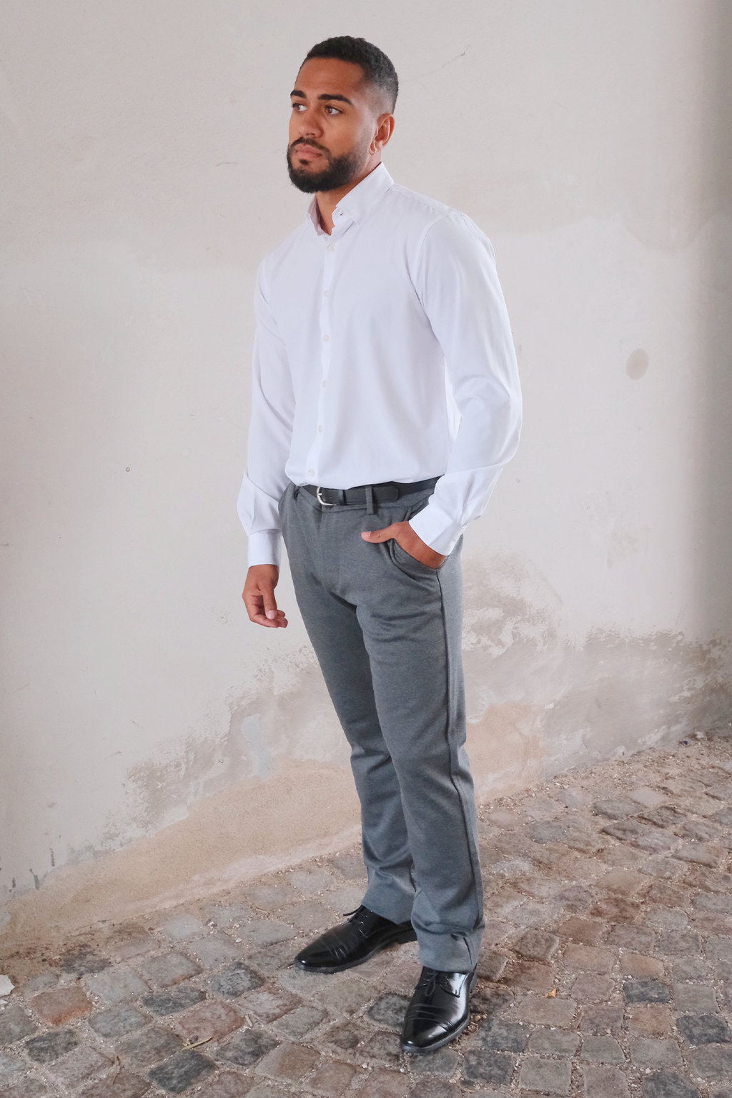 Performance Pants Wide - Gemêleerd grijs