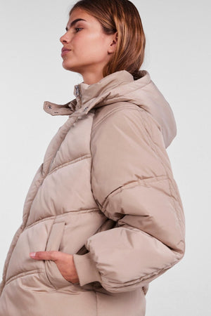 Neli City Puffer Jacket - Silver Mink