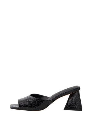 Anlise Croco Sandal - zwart