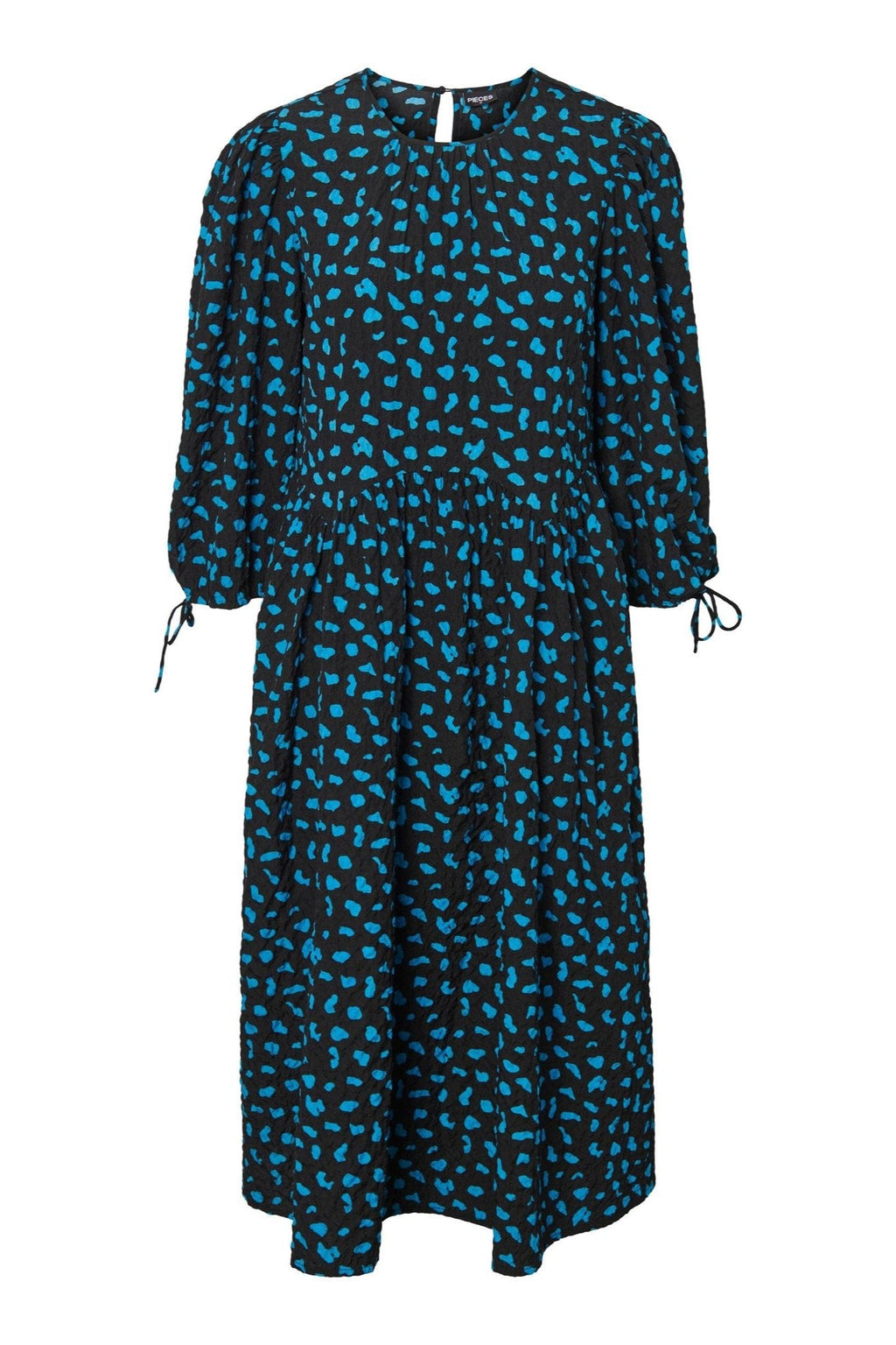 Anemone midi kjole - blauw aster