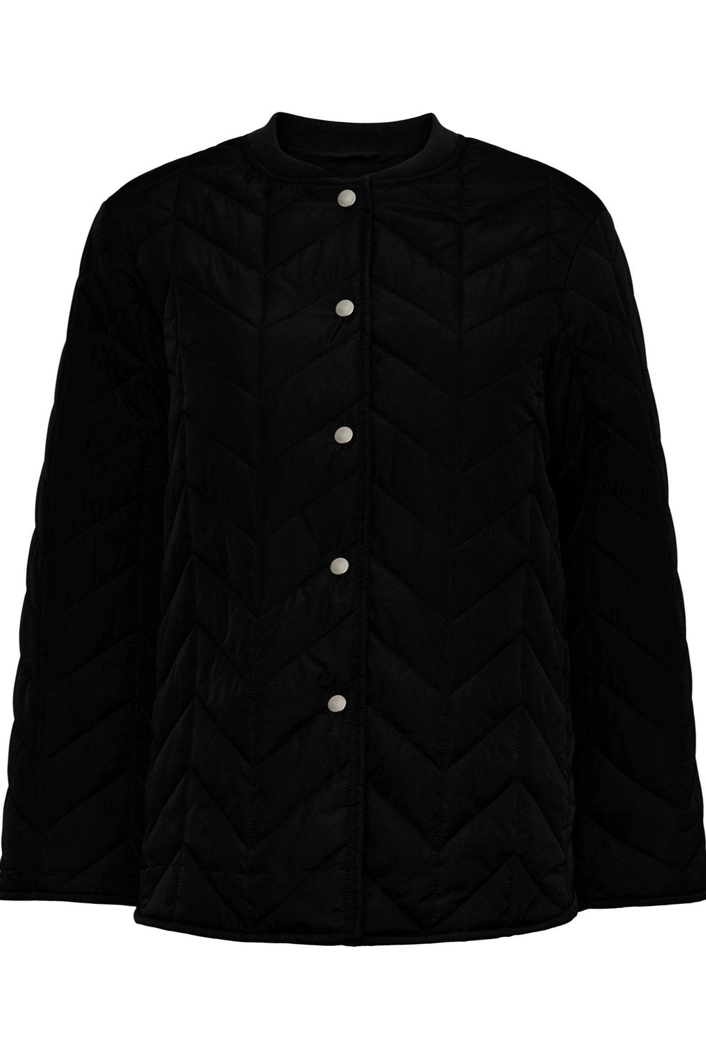 Fawn Short Quilted Jacket - Zwart