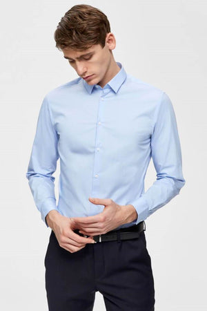 Preston Shirt Slim Fit - lichtblauw