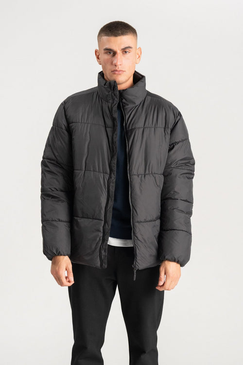 Puffer Jacket - Black - TeeShoppen Group™