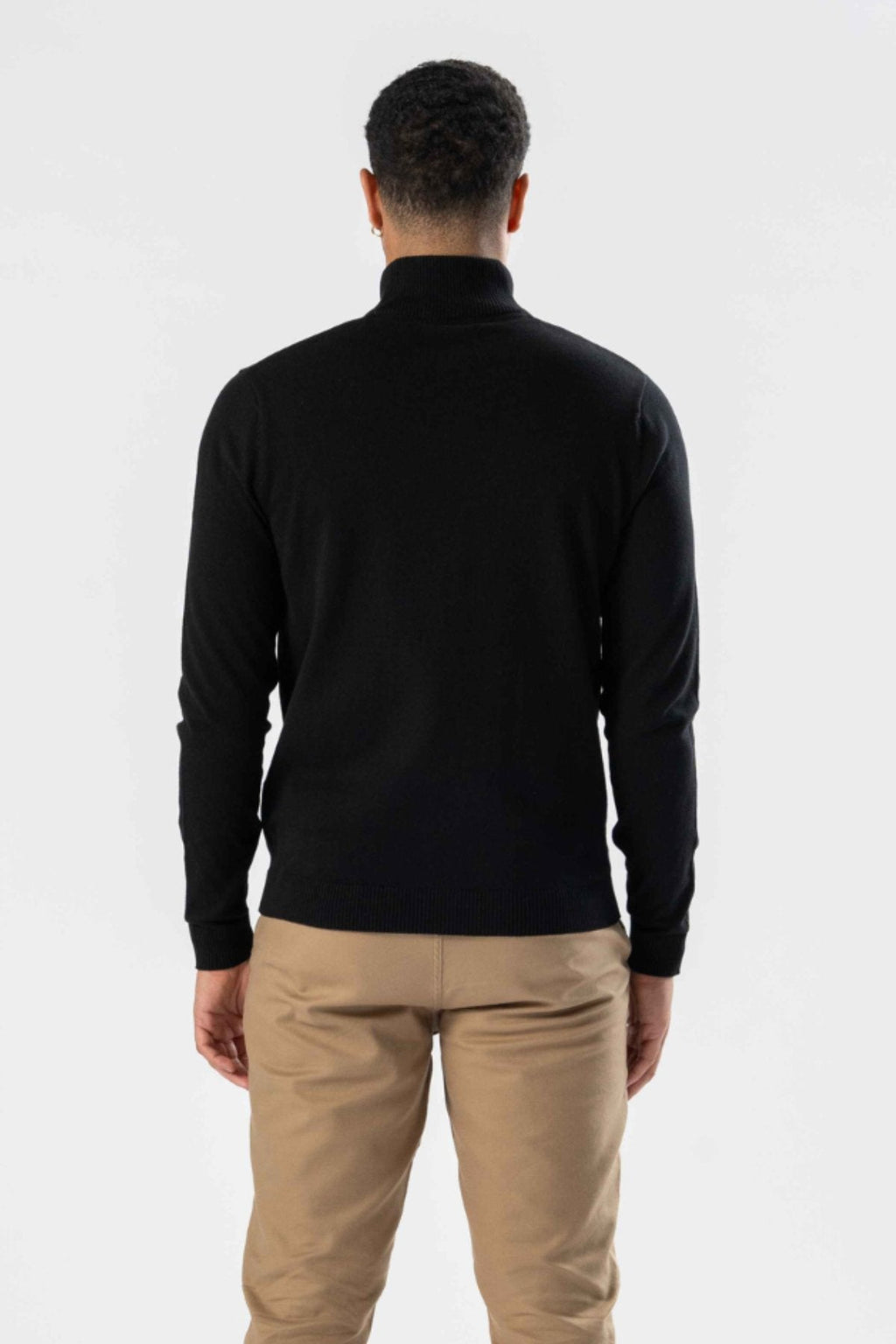 Pullover Half Rits - Zwart