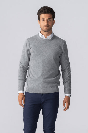 Pullover Roundneck - Gray Melange