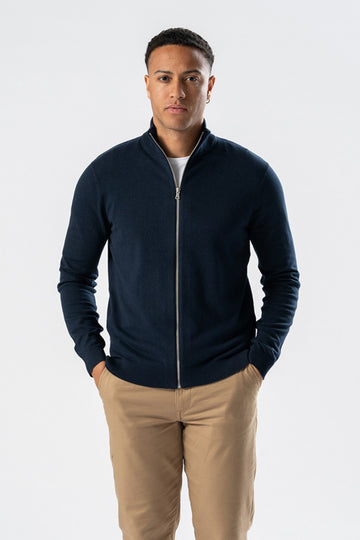 Pullover vest met rits - Navy