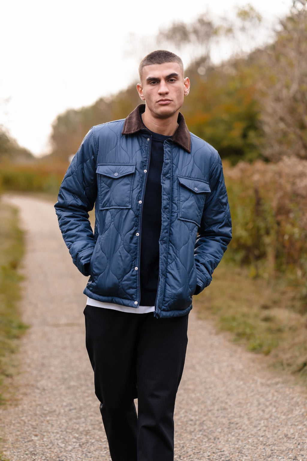 Gewatteerd jack - Navy