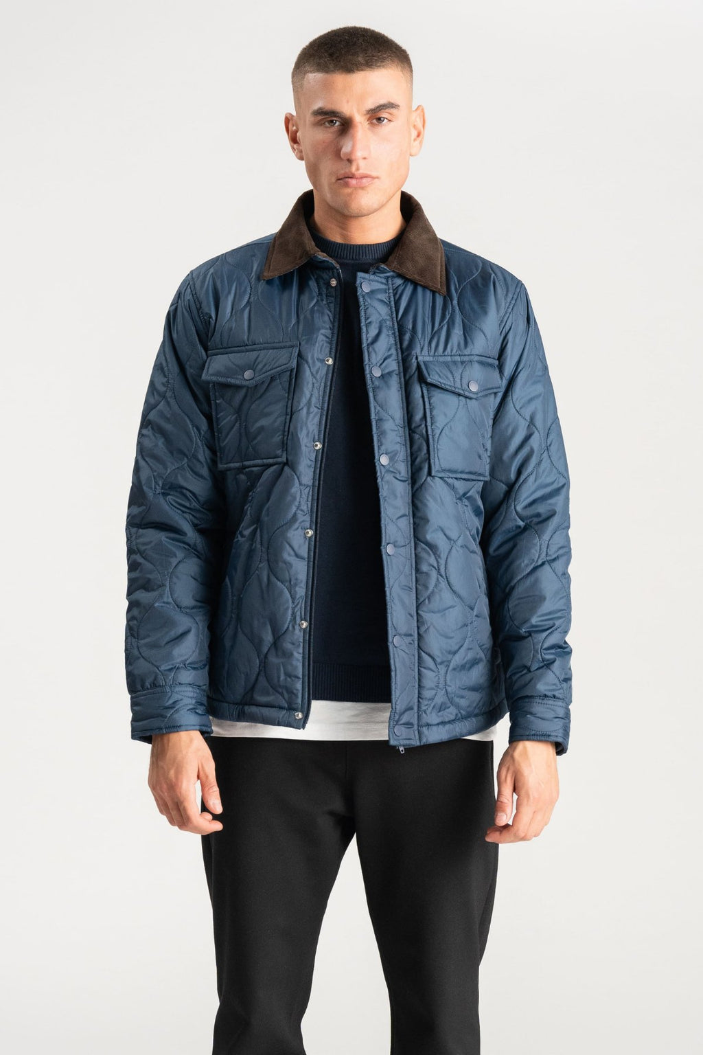 Gewatteerd jack - Navy