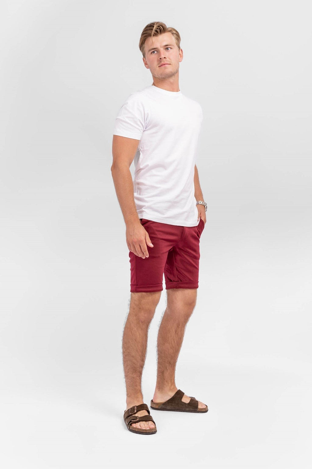 Chino Shorts - Burgundy
