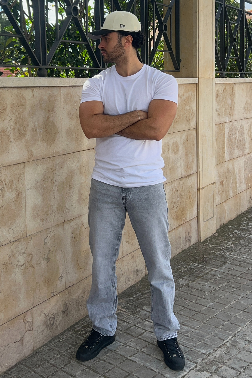 Relaxed Fit Jeans - Grey Denim