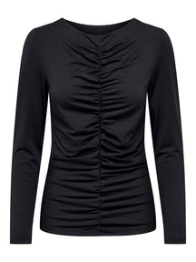 Sofie blouse met lange mouwen - zwart