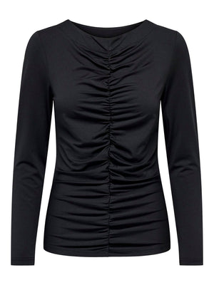 Sofie blouse met lange mouwen - zwart