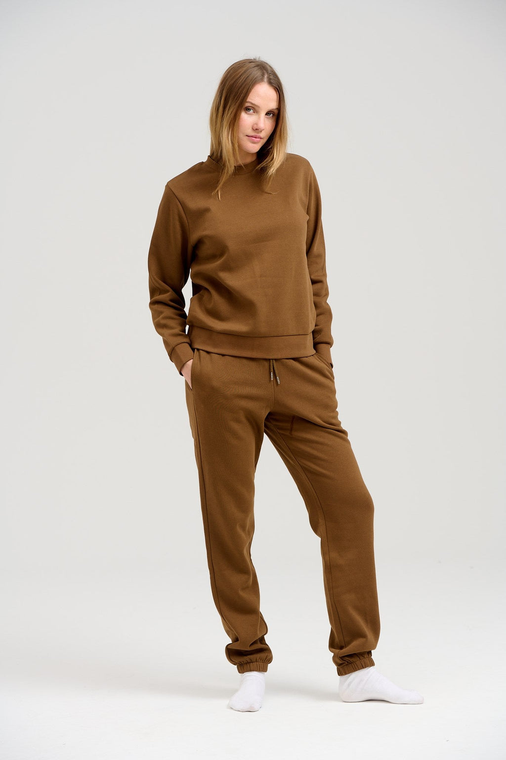 Basic Sweatpants - Brown