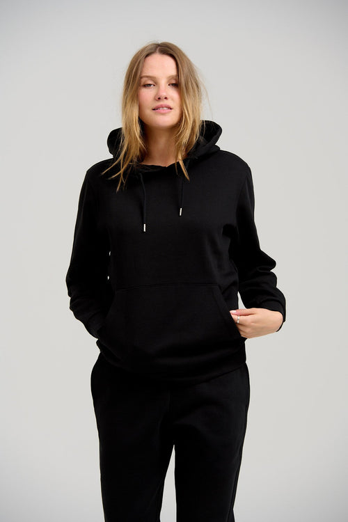 Basic Hoodie Sweat - Sort - TeeShoppen - Sort