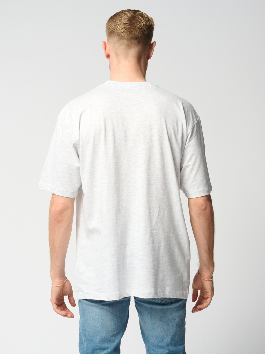 Oversized t -shirt - lichtgrijs