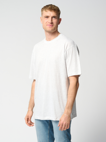 Oversized t -shirt - lichtgrijs