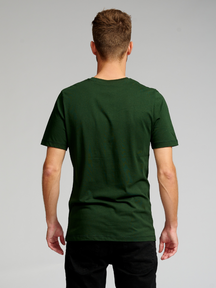 Biologisch Basic T -shirt - donkergroen