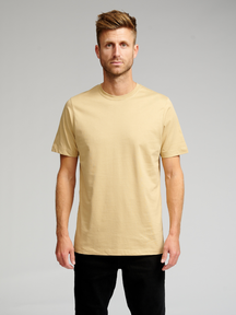 Biologisch Basic T -shirt - Beige