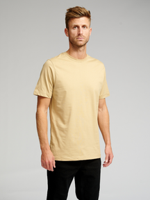 Biologisch Basic T -shirt - Beige