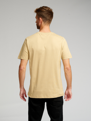 Biologisch Basic T -shirt - Beige