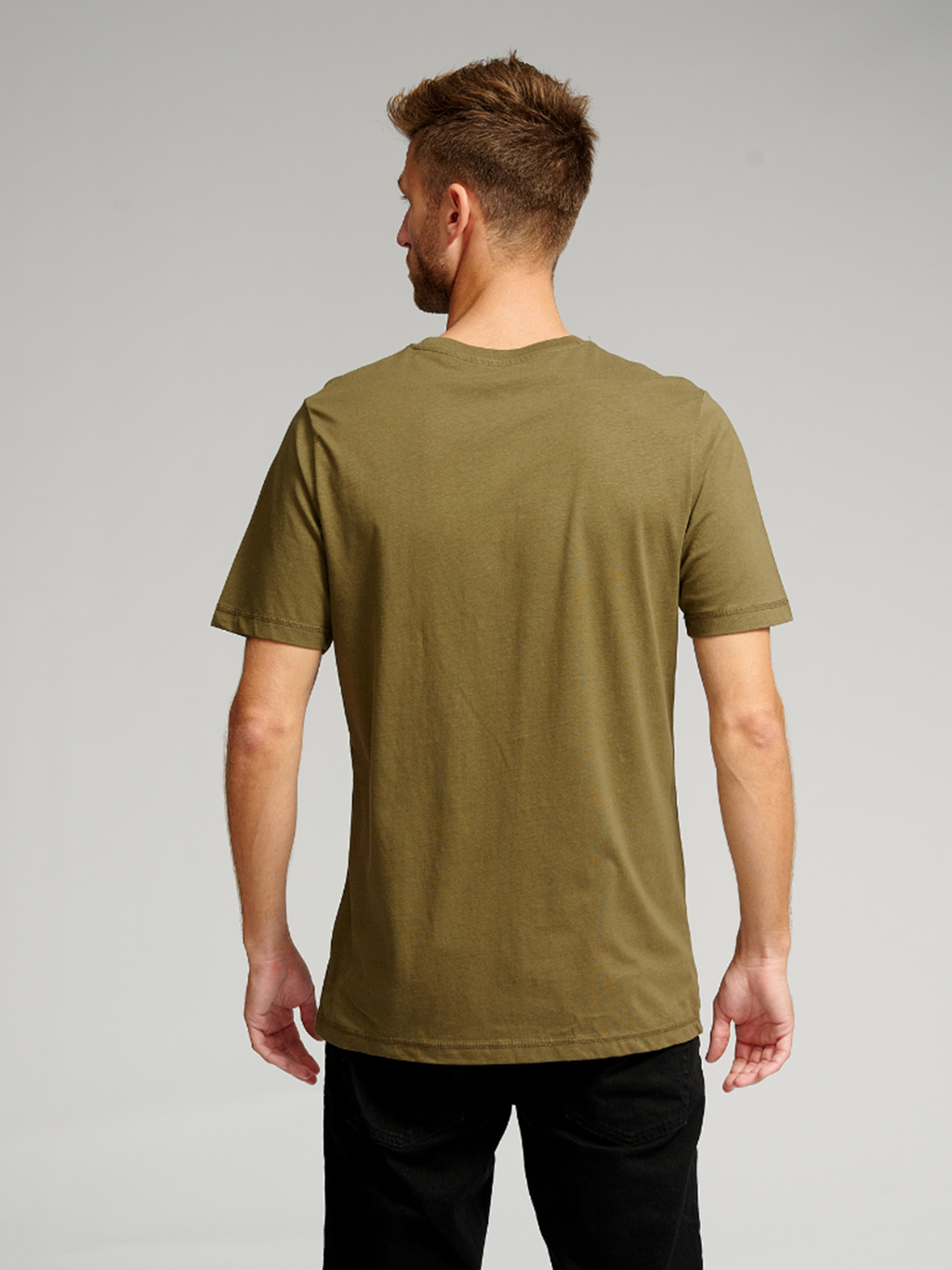 Biologisch Basic T -shirt - leger