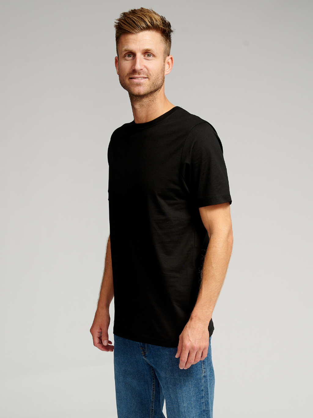 Biologisch Basic T -shirt - zwart