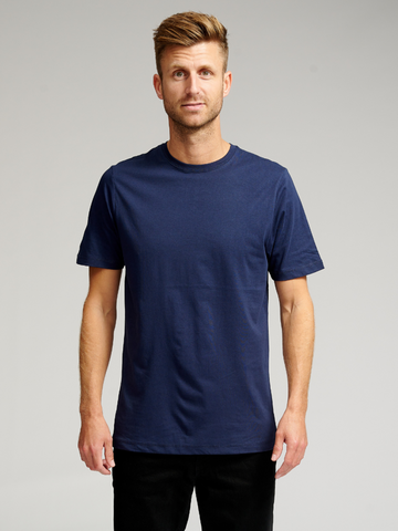 Biologisch Basic T -shirt - marine