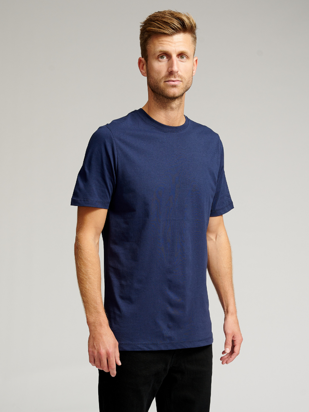 Biologisch Basic T -shirt - marine