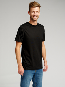 Biologisch Basic T -shirt - zwart