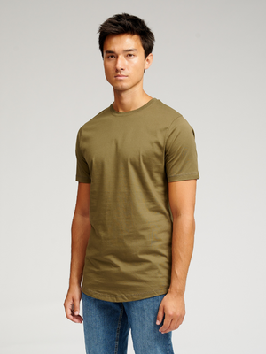 Lang T -shirt - Army Green