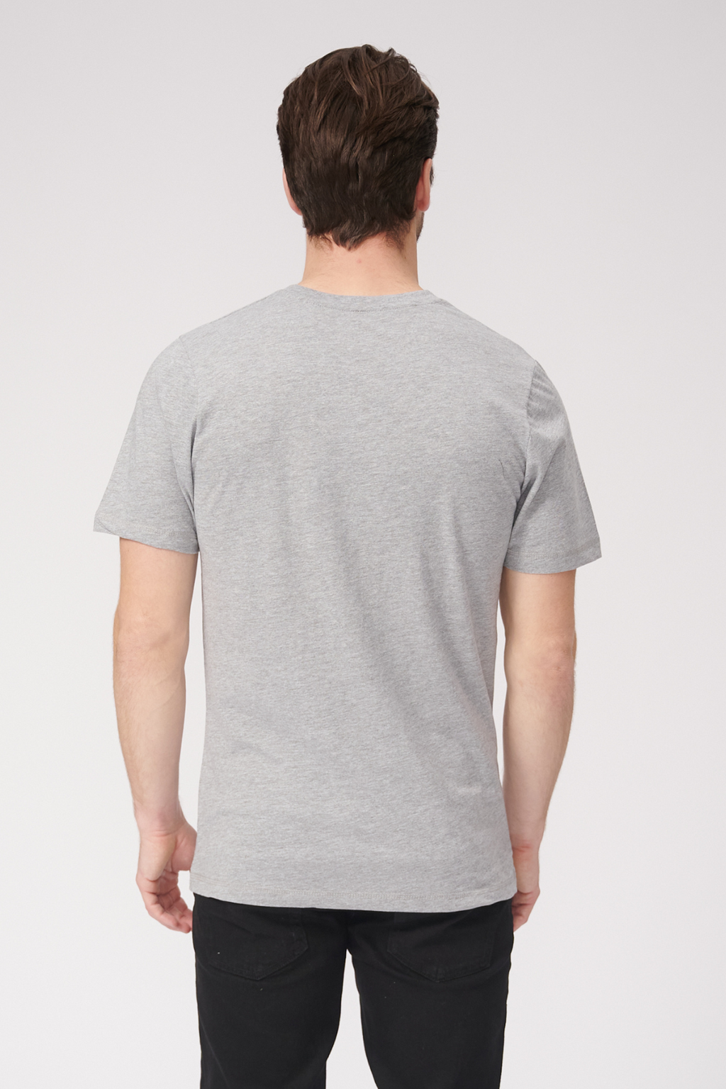 Basic Vneck T -shirt - Oxford Gray