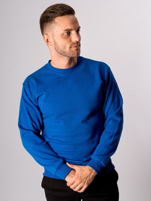 Basic Crewneck - Zweeds blauw