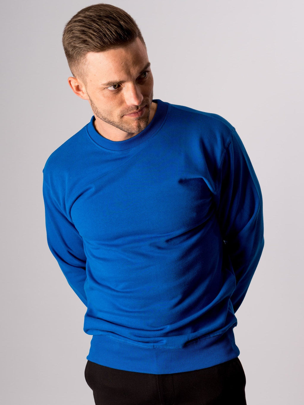 Basic Crewneck - Zweeds blauw