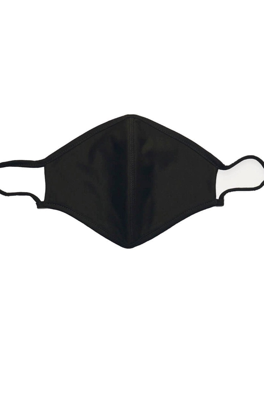 Fabric mask with 3 layers - Black (organic cotton)