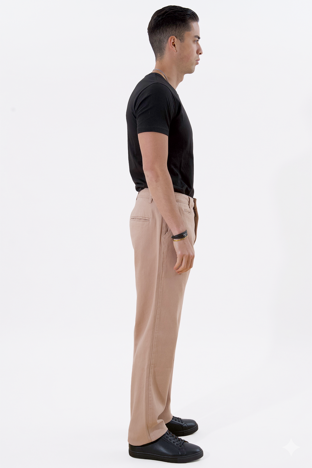 Rechte katoenen chino - Beige