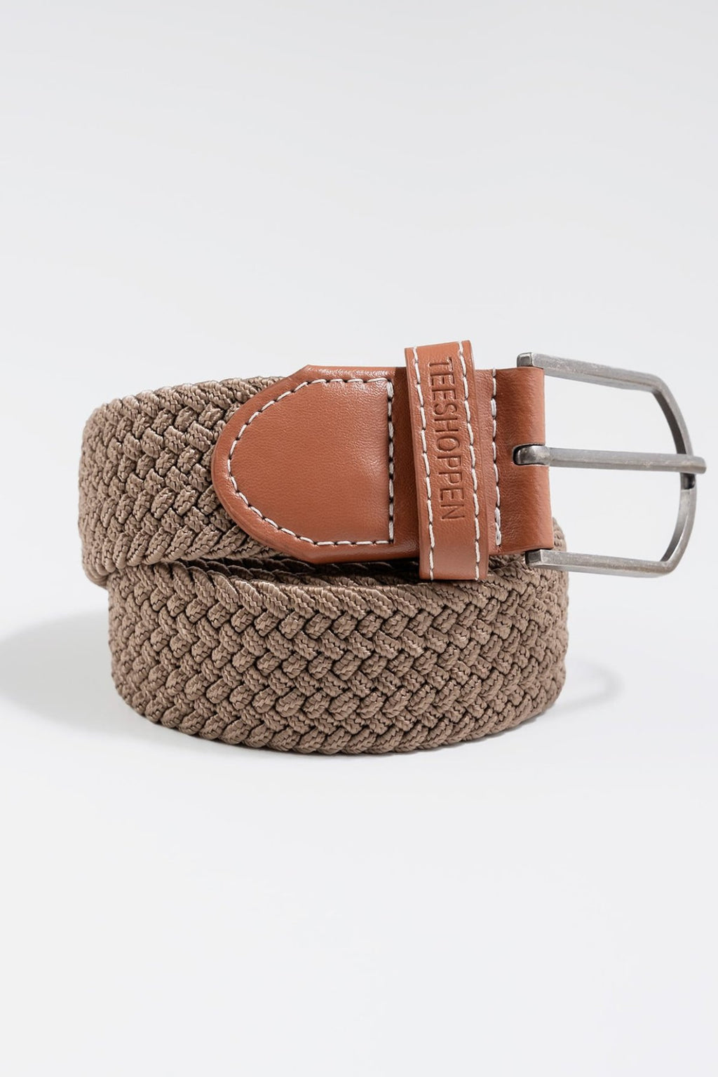 Stretch Riem - Donker Khaki