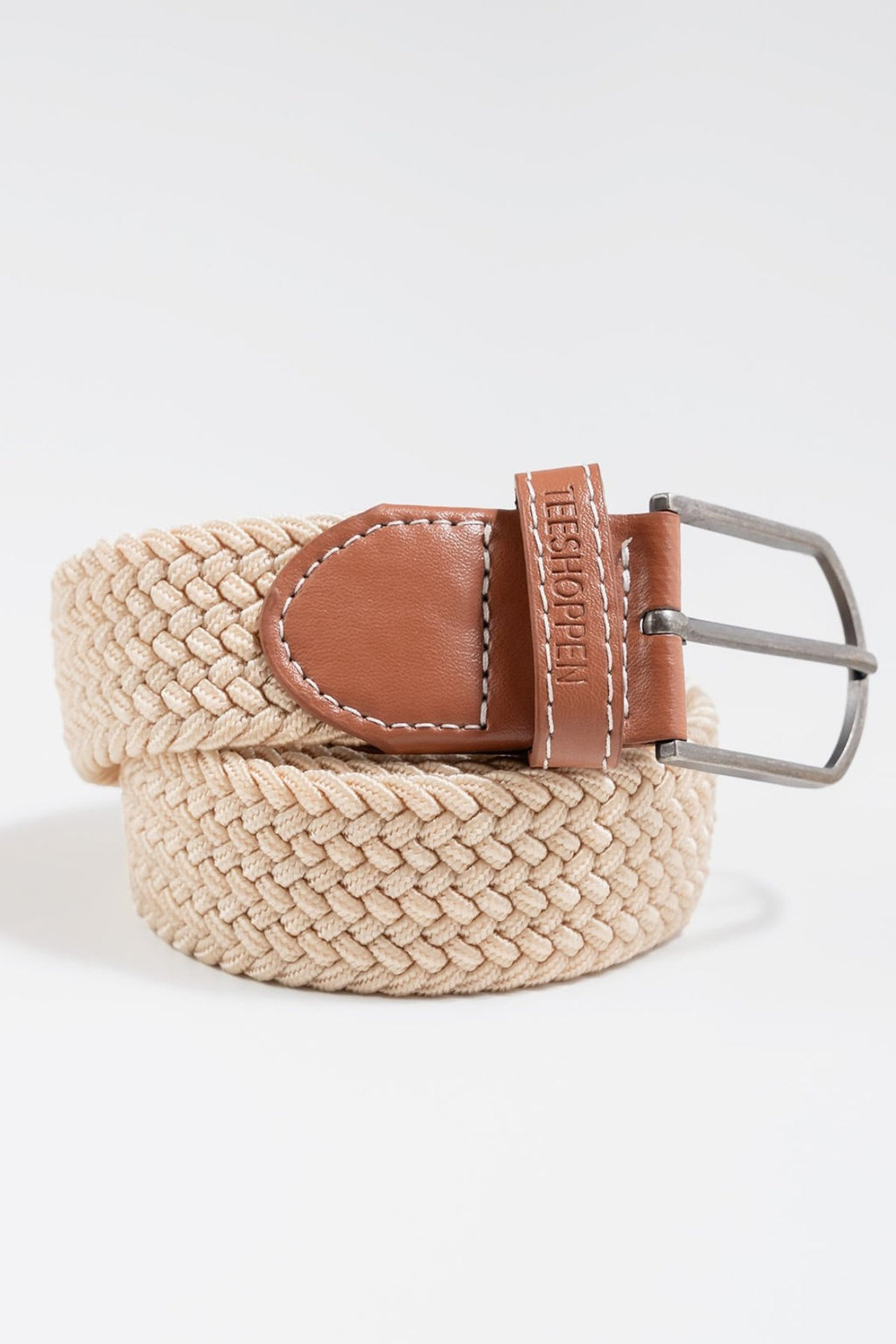 Stretch Riem - Geel Beige