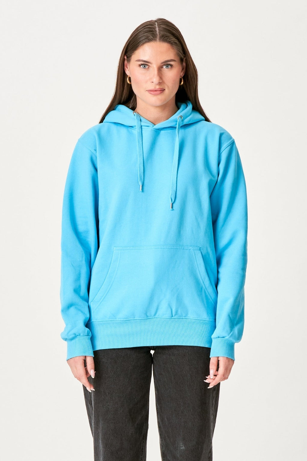 Oversized Hoodie - Turquoise Blauw