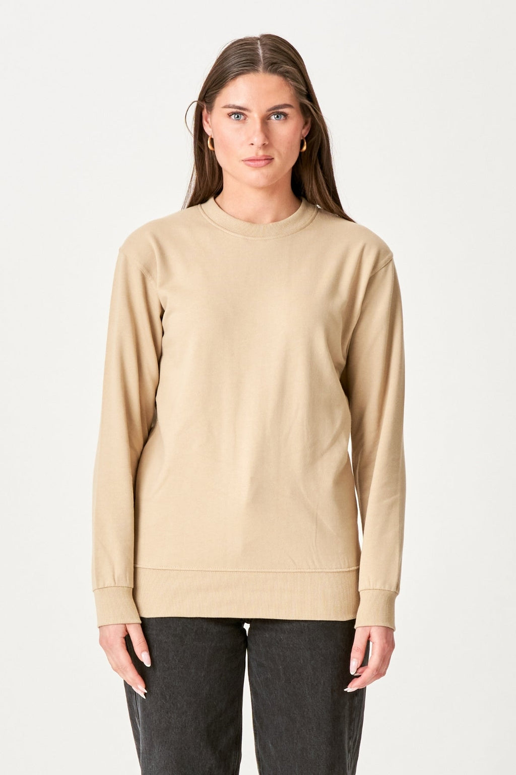 Basic Crewneck - Sand (Lady)