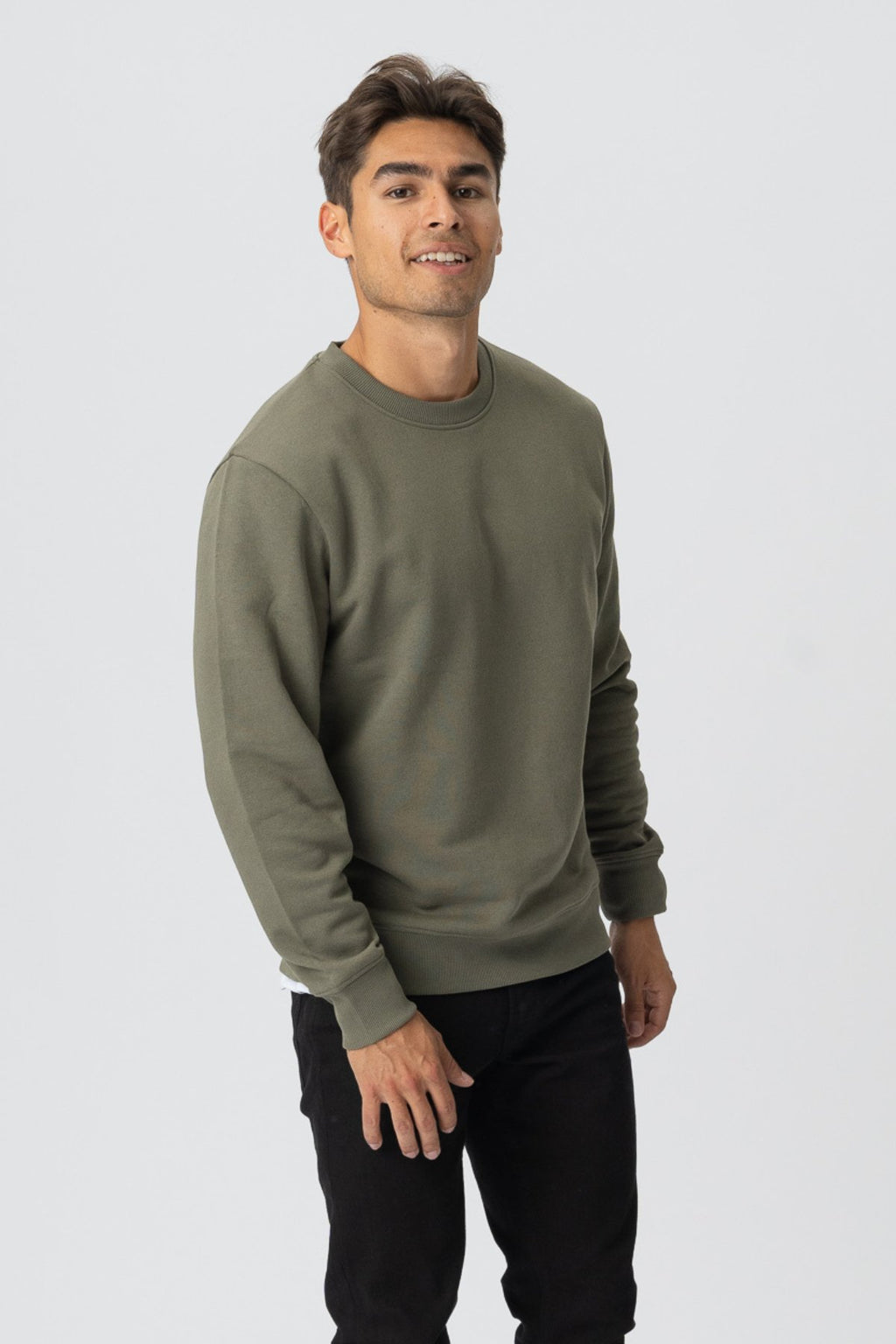 Sweatshirt Crewneck - Legergroen