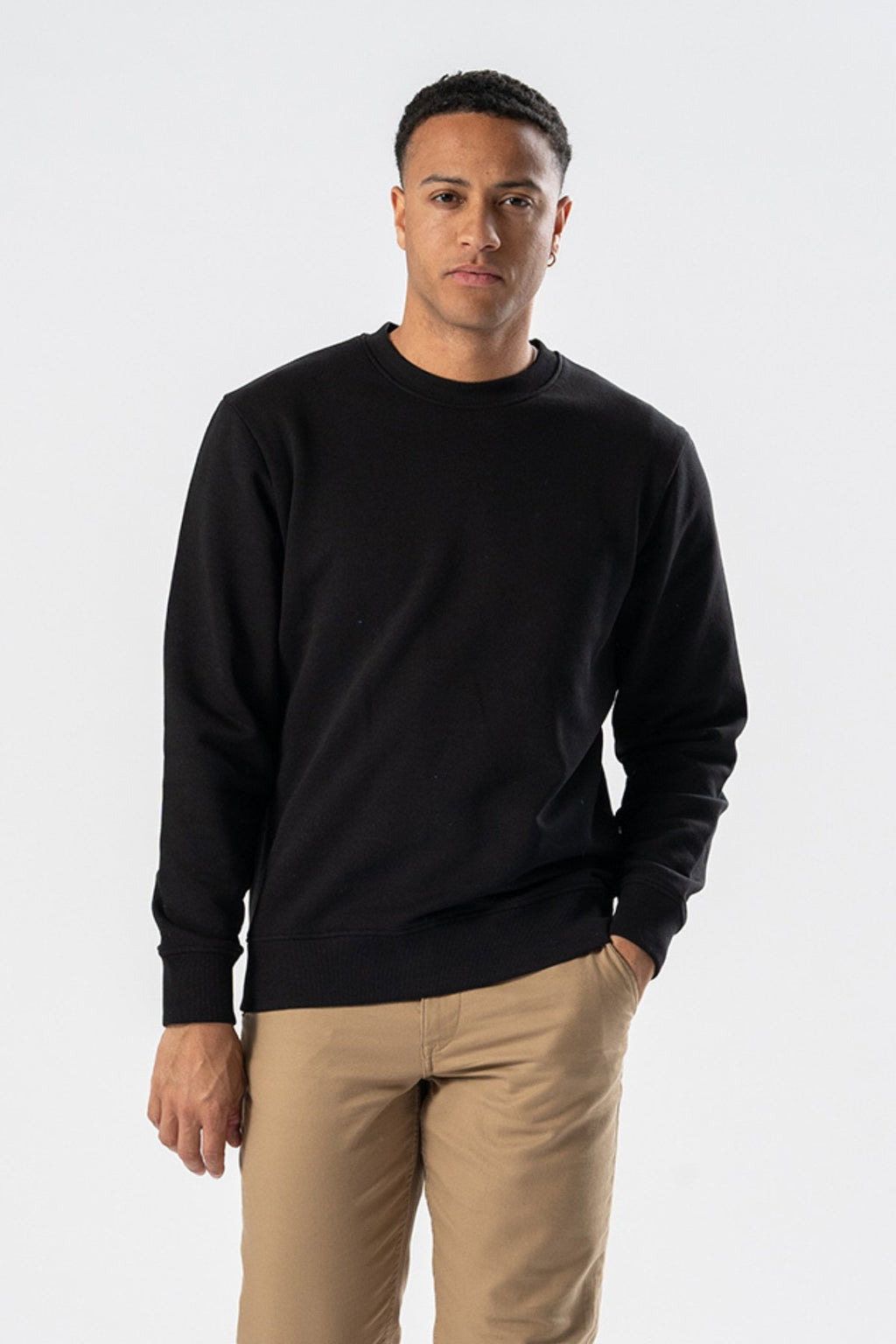 Sweatshirt Ronde Hals - Zwart