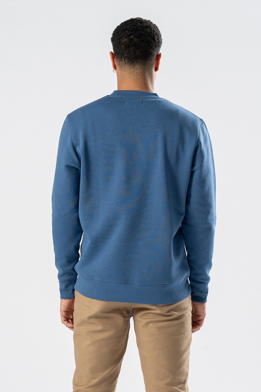 Sweatshirt Crewneck - Stoffig Blauw