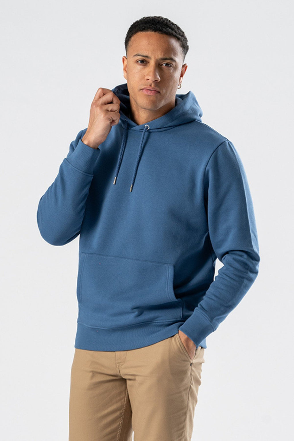 Sweatshirt Hoodie - Stoffig Blauw