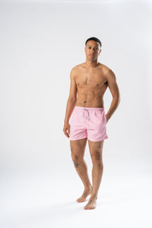 Swimshorts - Pale Red/ White