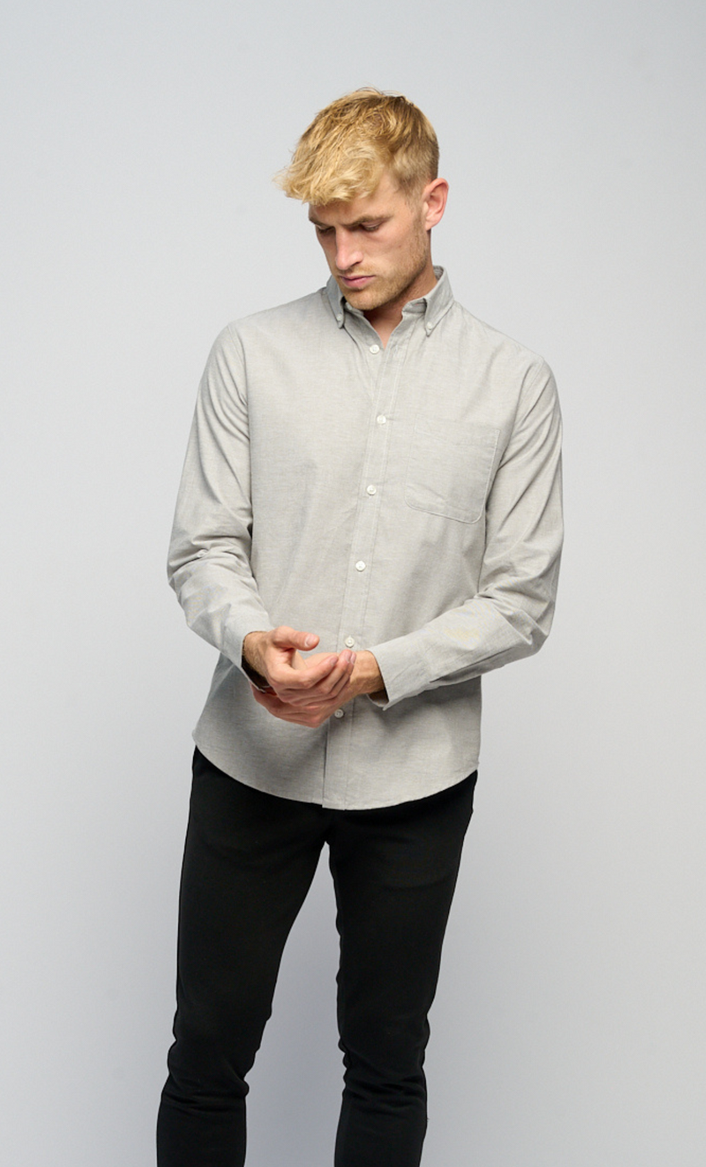 The Original Performance Oxford Shirt ™ ️ - Gray Melange