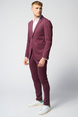 The Original Performance Suit™️ (Burgundy) + Overhemd & Stropdas - Package Deal (V.I.P)