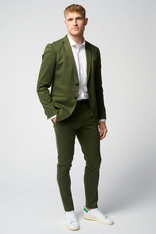The Original Performance Suit™️ (Dark Green) + Shirt & Tie - Package Deal - TeeShoppen Group™ - Suit - TeeShoppen