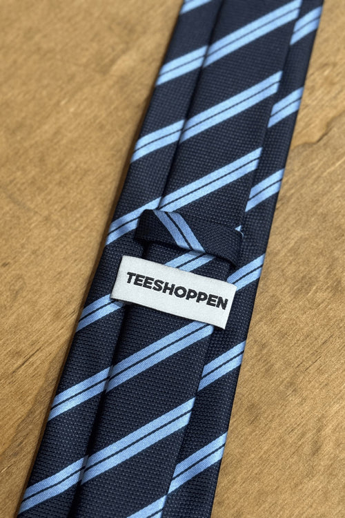 Tie - Navy/Light Blue - TeeShoppen Group™