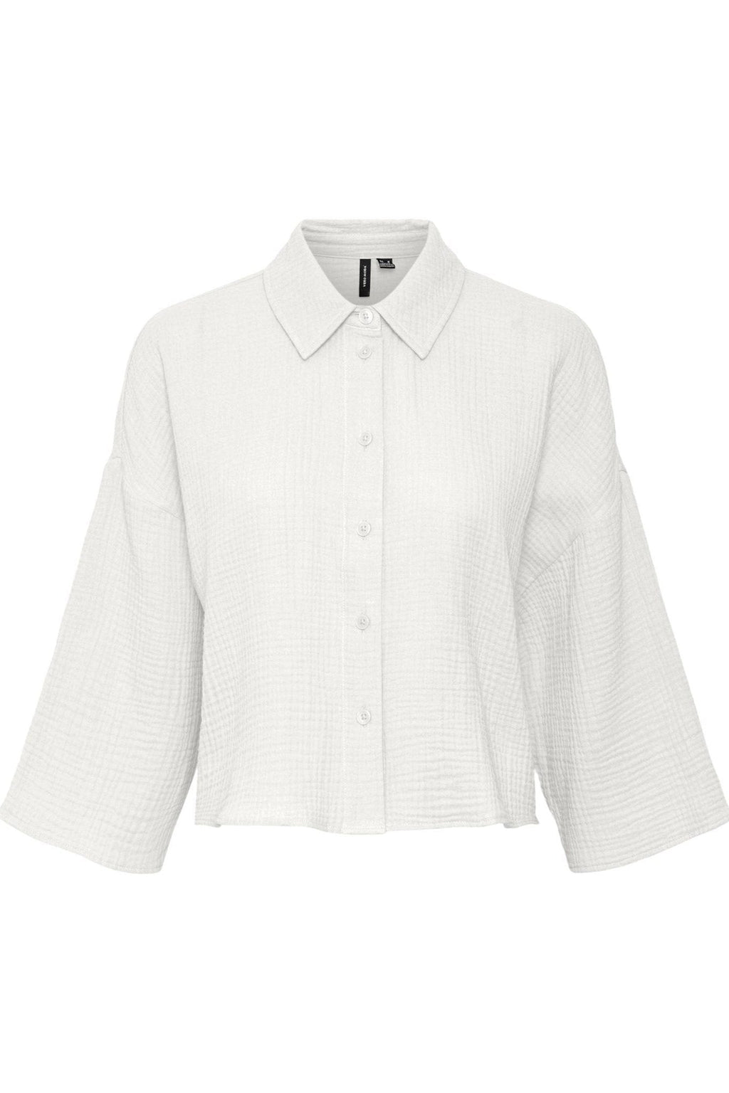 Natali Crop Shirt - Sneeuwwit