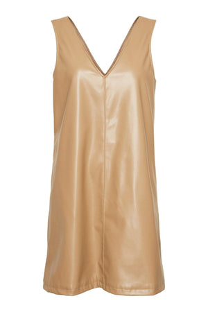 Bella gecoate jurk - Tigers Eye